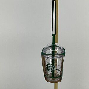 Starbucks 2016 Clear Plastic Mini Cup‎ Ornament